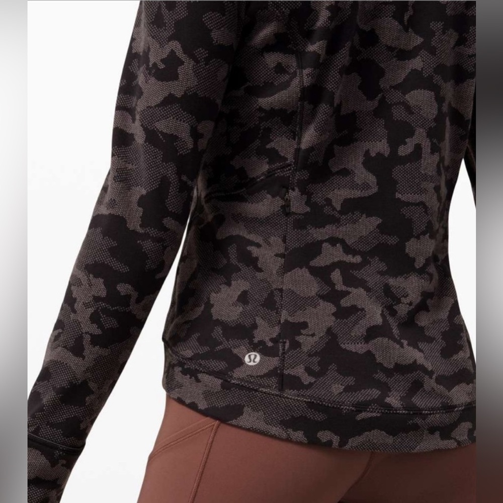 LULULEMON RULU CLOSE TO CROSSING Long-Sleeve Shirt Size4 Heritage Camo - Picture 3 of 5